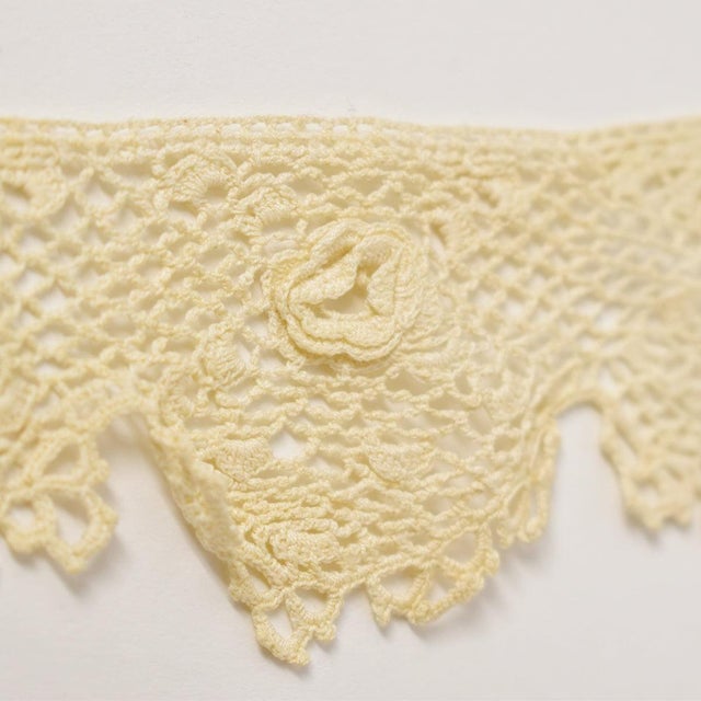 Early 20th Century Woven Lace Vintage Handmade Not African For Sale In Denver - Image 6 of 6