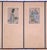 1950s Chinese Byobu Four Traditional Hand Painted and Stamped Vignettes on This 4-Panel Very Good + Condition Folding Screen For Sale In San Diego - Image 6 of 11