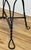 Black Vintage Ice Cream Parlor Style Twisted Wrought Iron Stool For Sale - Image 8 of 9