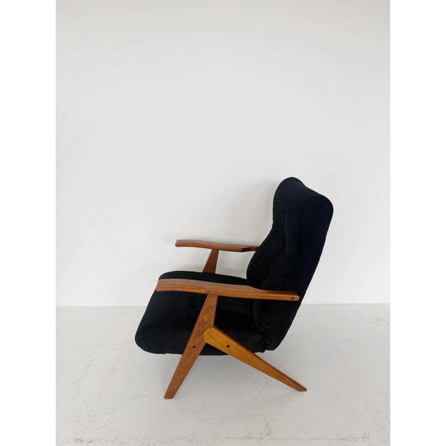1960s Vintage Reclining Lounge Chair, 1960s For Sale - Image 5 of 5