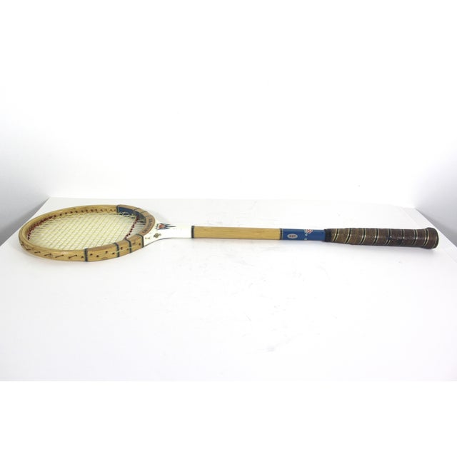 Cabin Vintage Wooden Squash Racket for Designer Decorating Wall Art For Sale - Image 3 of 6