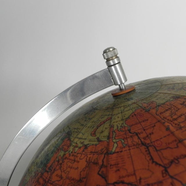 Rath Globe of Papier-Mâché on a Wooden Base, 1960s For Sale - Image 15 of 18