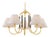 Mitzi Janie 33 in. 5 Light Chandelier in Aged Brass and True Bronze Finish For Sale