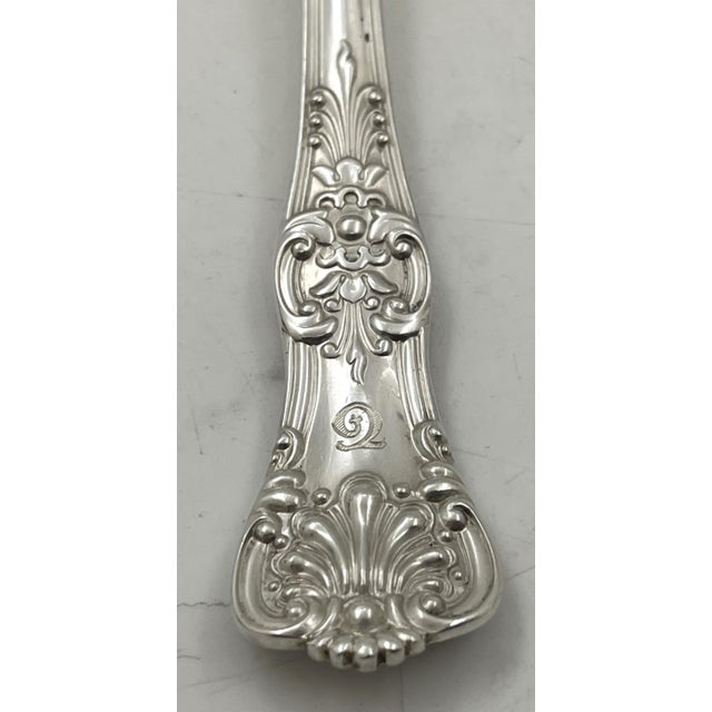 English Tiffany & Co. Sterling Silver 60-Piece Flatware Set in English King Pattern For Sale - Image 3 of 9