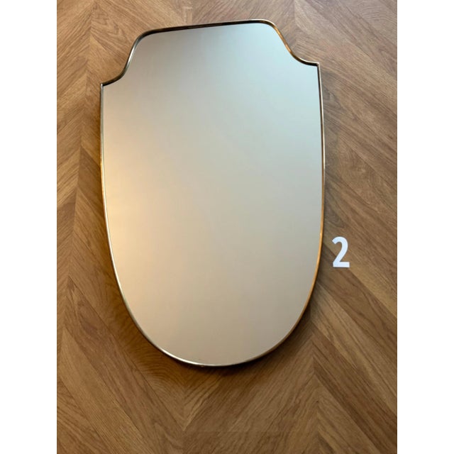 Vintage Mirror in Gilded Brass, 1950s For Sale - Image 11 of 18