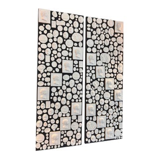 Large Pair of Grand Tour Revival Classical Intaglio and Cameo Casts & Wood Panels For Sale