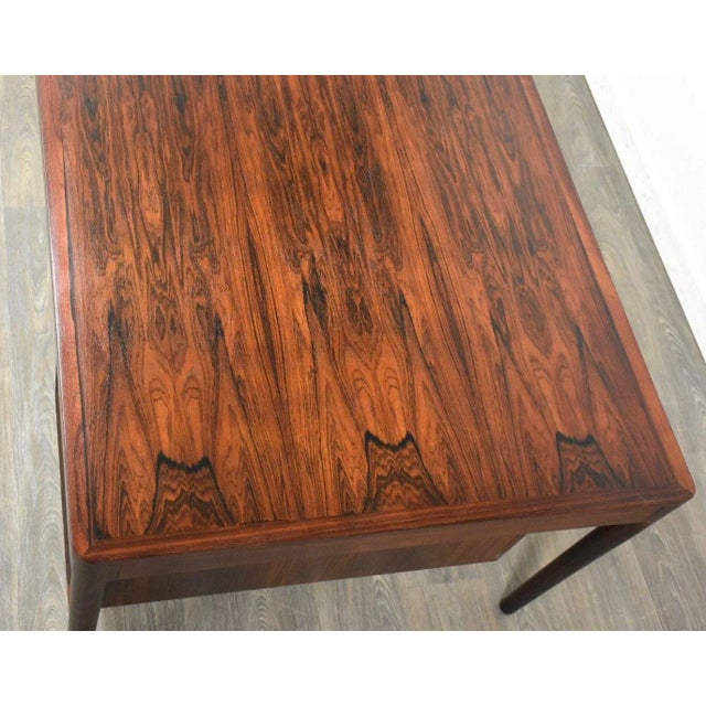 Wood Refinished Large Rosewood Desk by Haug Snekkeri for Bruksbo For Sale - Image 7 of 10