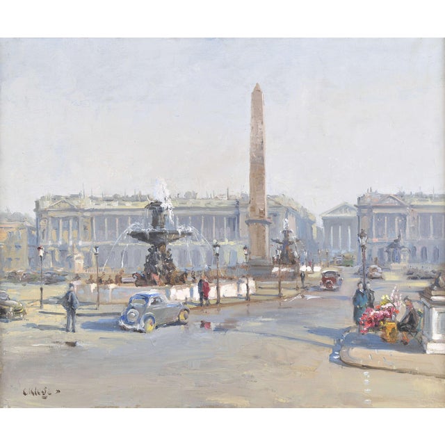 Constantine Kluge, Palace de la Concorde, Paris, 1950, Oil on Canvas For Sale - Image 10 of 10