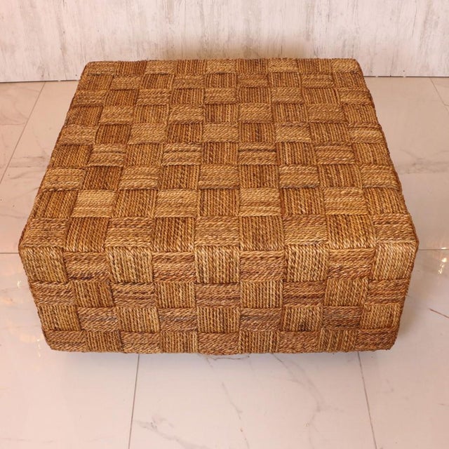 Not Yet Made - Made To Order Natural Abaca Coffee Table For Sale - Image 5 of 6