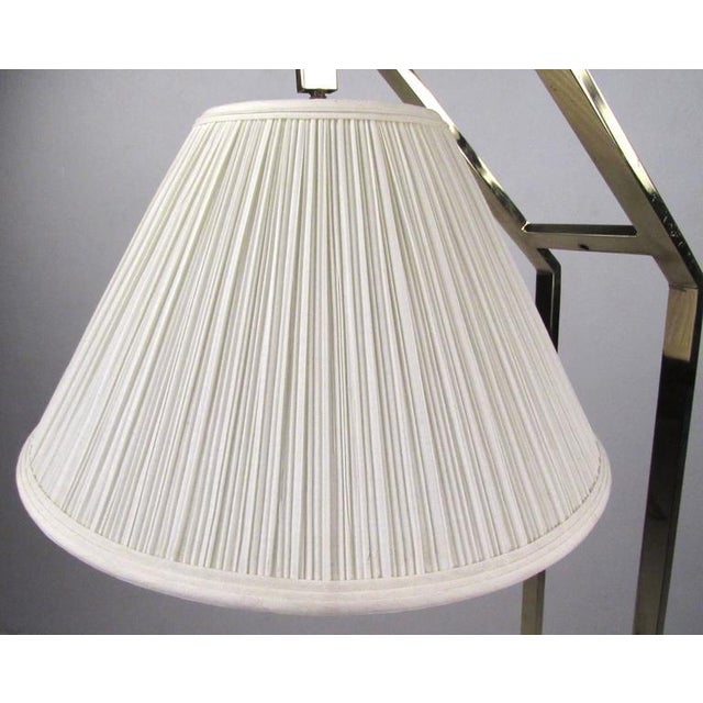 Elegant Contemporary Modern Brass Cantilever Floor Lamp