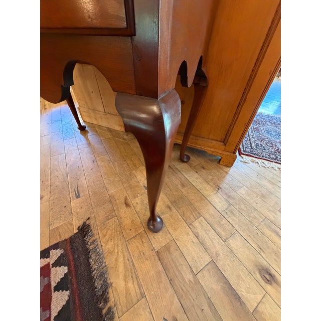 Wood Queen Anne Style Cherry High Boy For Sale - Image 7 of 11