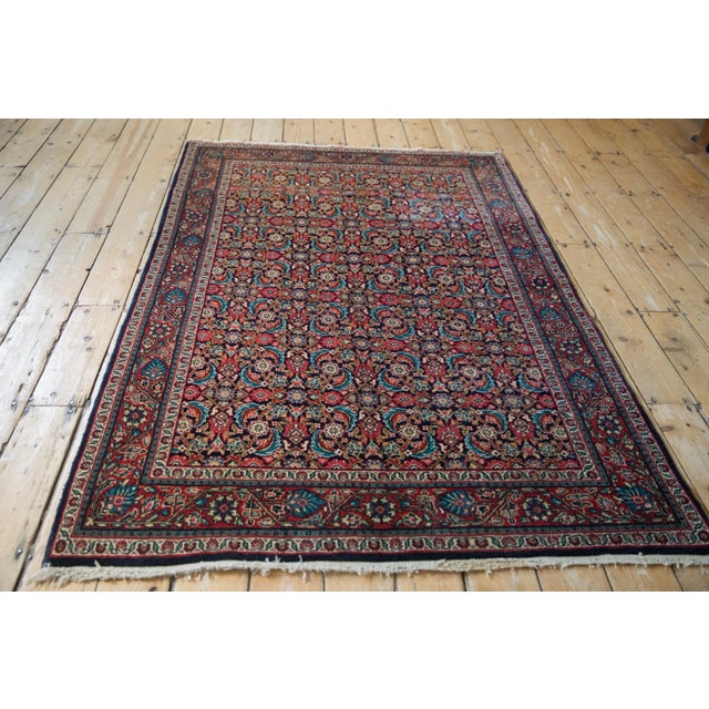 Vintage Sarouk Rug - 4'5" X 6'9" For Sale In New York - Image 6 of 10