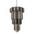 Murano Glass Chandelier | 111 Dark Quadriedri Prism (3 Gray Shades) For Sale