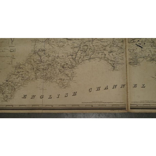 Large Inland Navigation Map of Canals and Railroads, 1830 For Sale - Image 4 of 18