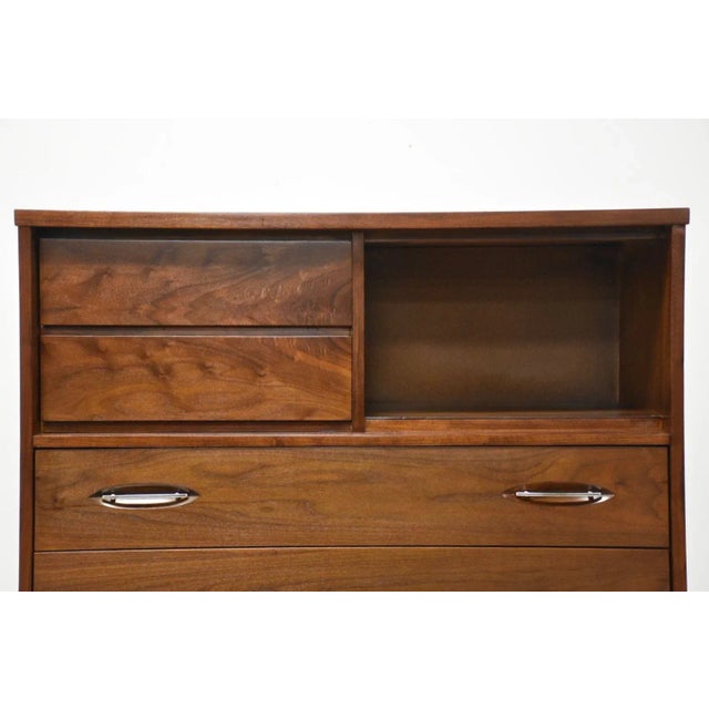 Brown Walnut Tall Dresser by Hooker For Sale - Image 8 of 11