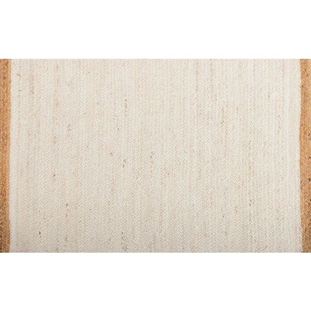 Not Yet Made - Made To Order Natural Gold With White Jute Handwoven Boho Area Rug 9x12 Ft. For Sale - Image 5 of 13