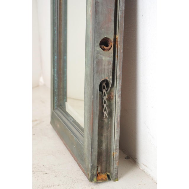 Handcrafted Copper Window Molding Wall Mirror 18.625 X 30.5 In. For Sale - Image 6 of 7
