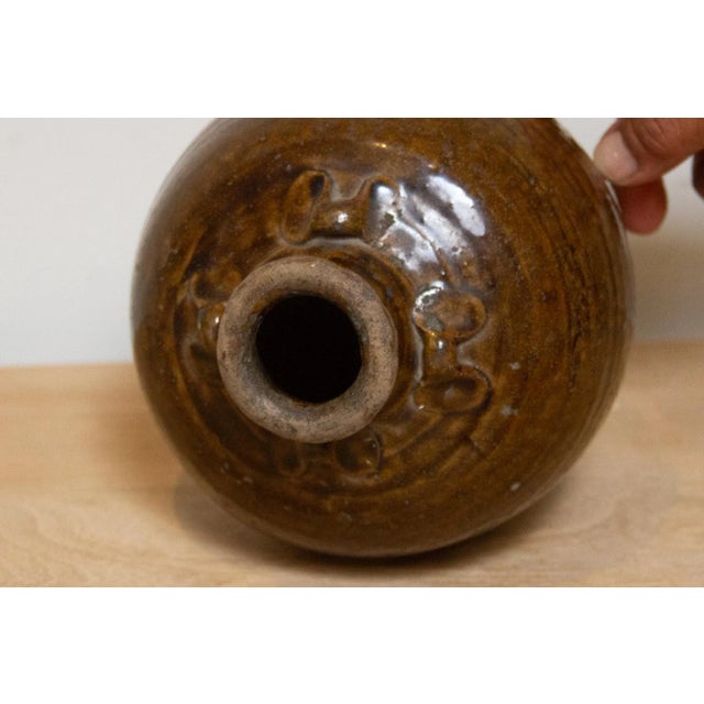 Ceramic Aged Wine Stoneware Vessel For Sale - Image 7 of 8