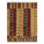 Rug & Kilim’s Moroccan Style Rug in Gold, Gray and Red Tribal Geometric Pattern For Sale