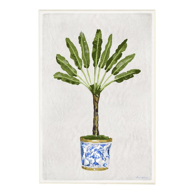 Delft Palm by Dana Gibson, Framed Art Print For Sale