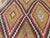 Timeless Handmade Embroidered Nomadic Kilim - 80"x135" For Sale - Image 4 of 12