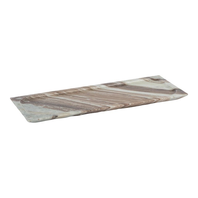 Altamura Rectangular Marble Tray, Large For Sale