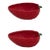 Bordallo Pinheiro Strawberries Oval Bowls, 46 oz, Set of 2 For Sale