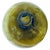 Glass 1970's Blown Olive Green Art Glass Demijohn Bottle For Sale - Image 7 of 9
