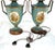 Antique French Neo-Classical Urn-Shaped Hand Painted Lamps, Pair. For Sale - Image 4 of 12