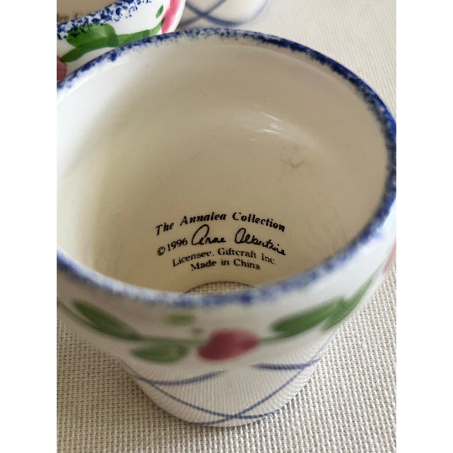 Flower Pot Ceramic Napkin Rings, Set of 11 For Sale - Image 11 of 12