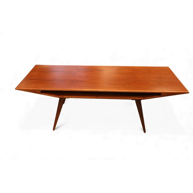 Vintage Danish Coffee Table in Teak by Omann Jun, 1950s For Sale - Image 10 of 13