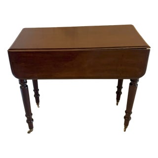 Antique Victorian Mahogany Pembroke Drop Leaf Dining Table, 1860s For Sale