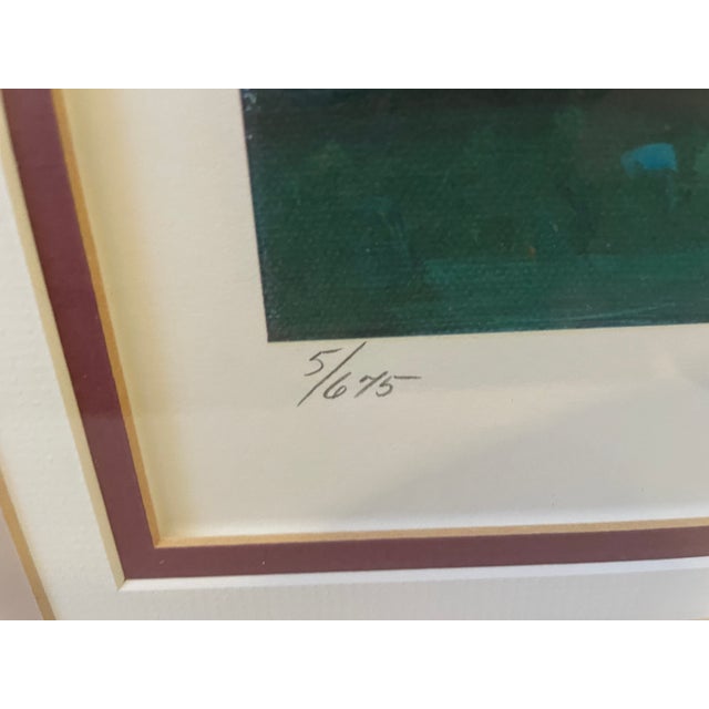 A magnificent, monumental fine art serigraph by renowned sports and landscape artist Robert Schaar, capturing the...