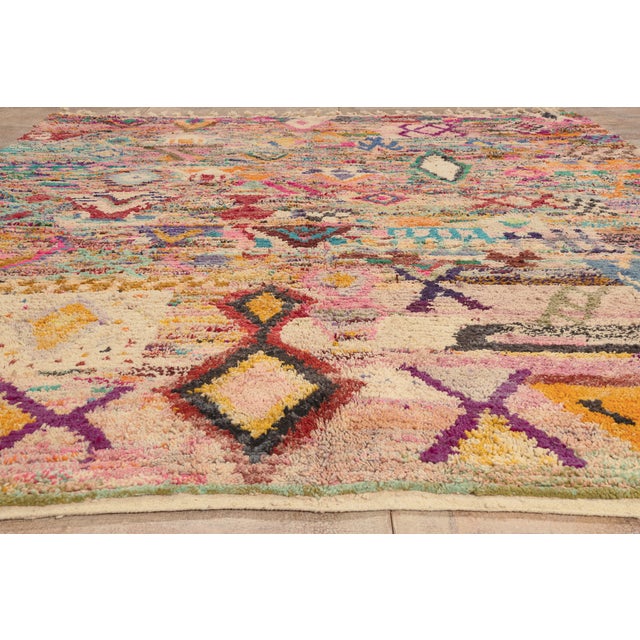 Contemporary Boujad Moroccan Rug, 10'00 X 12'07 For Sale - Image 9 of 10
