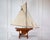 Ecru Gaff Rigged Cutter Wooden Pond Yacht Circa 1920 For Sale - Image 8 of 9