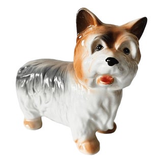 Mid-Century Porcelain Yorkshire Terrier Dog Figurine from Imoto, 1960s For Sale