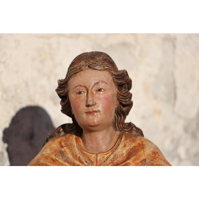 Saint John the Baptist With Glass Eyes, 18th Century, Portuguese Baroque For Sale - Image 13 of 18
