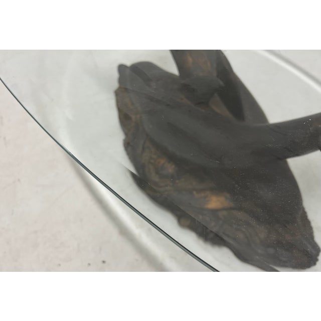 Hollywood Regency Coffee Table in Glass For Sale - Image 11 of 18