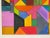 2003 Vintage Daniel Colorful Geometric Abstract Oil on Canvas Painting – Unframed For Sale In Miami - Image 6 of 10
