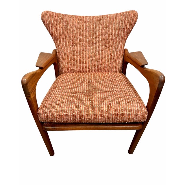Iconic Mid-Century Modern 2291-C lounge chair attributed to designer Adrian Pearsall in the United States circa 1960. All...