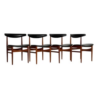Danish Teak Chairs, 1960s, Set of 4 For Sale