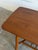 Teak Coffee Table With Slatted Lower Shelf and Tapered Legs Denmark 1960s For Sale In Los Angeles - Image 6 of 9