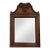 Polo Ralph Lauren Handsome Carved Wood Beveled Wall Mirror With Elegant Scroll Detailing For Sale