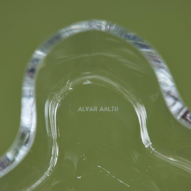 Alvar Aalto for Iittala Petite Glass Vase For Sale - Image 11 of 11