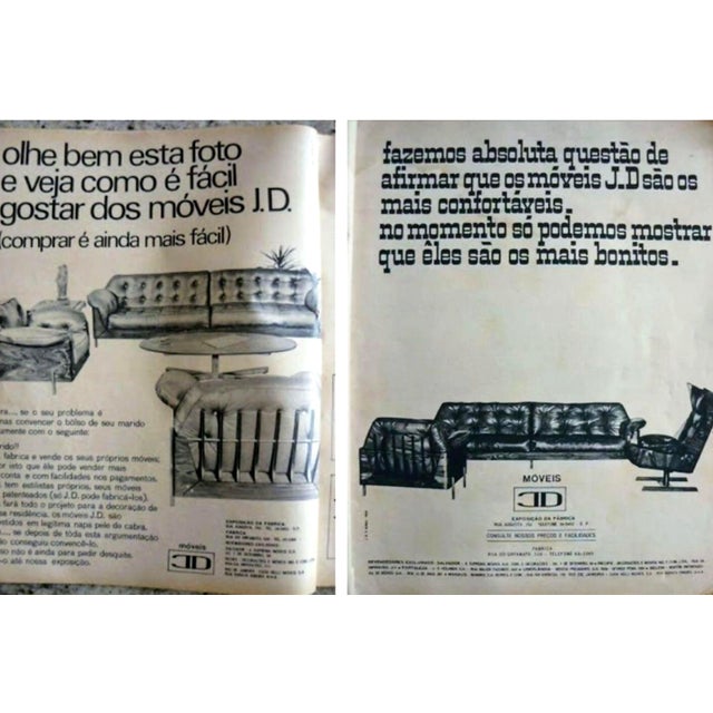 Four-Seat Sofa in Brazilian Rosewood with Sculpted Back and Warm Bouclé Upholstery, JD Moveis, 1960s - Lot 546 For Sale - Image 16 of 16