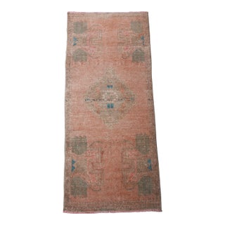 1970s HandKnotted Rug With Peach Tones Color For Sale