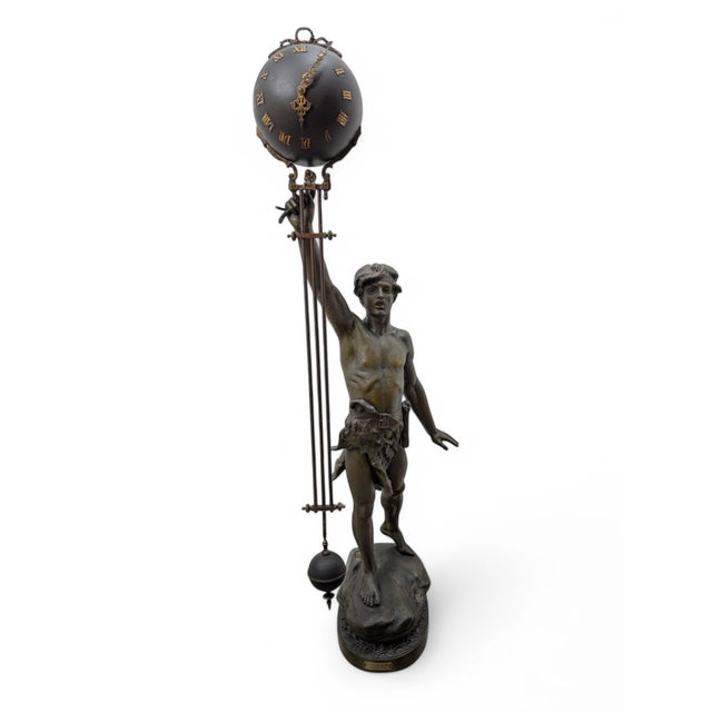 19th Century Victorieux Pendulum Clock by Domenech, France For Sale - Image 14 of 14