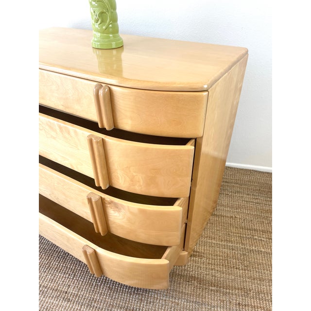 Vintage Mid-Century Modern Heywood Wakefield 4 Drawer Airflow Dresser For Sale - Image 12 of 16