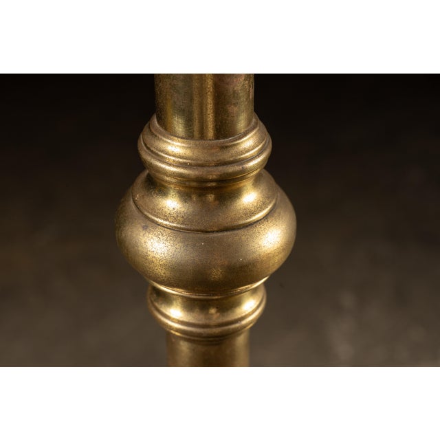 Antique Brass Barbershop Coat Tree For Sale In Chicago - Image 6 of 8