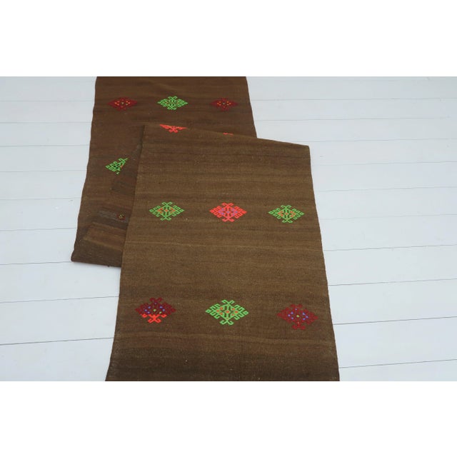 Vintage Turkish Kilim Runner-2′4″ × 9′5″ For Sale - Image 12 of 13